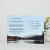 Calm Lakeお祝いの生活葬儀プログラム (スタンド正面)