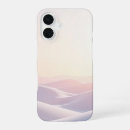 Calm light background with sand dunes iPhone 16ケース