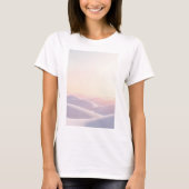 Calm light background with sand dunes tシャツ (正面)