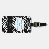 Calm  Look Zebra Print Laguge保タグ ラゲッジタグ (正面横)