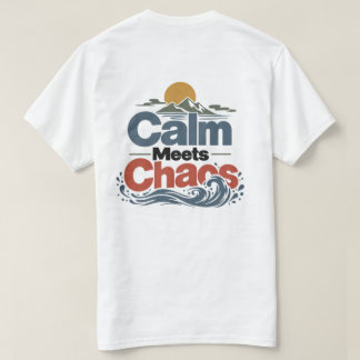 Calm Meets Chaos | ネイチャームードTシャツ Tシャツ