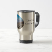 Calm Mind Balanced Life Mug トラベルマグ (正面右)