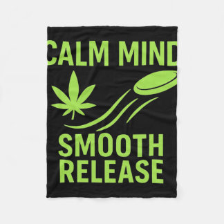 Calm Mind Smooth Release Chill Disc Golf Frisbee  フリースブランケット