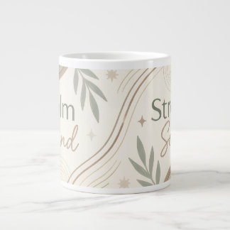 Calm Mind Strong Soul Mug | Aesthetic Coffee Mug f ジャンボコーヒーマグカップ