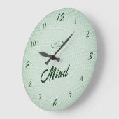 Calm Mind Wellness ラージ壁時計 (傾斜)