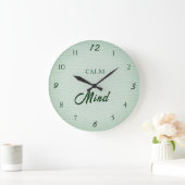 Calm Mind Wellness ラージ壁時計 (ホーム)