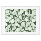 Calm Modern Eucalyptus Leaf Spring Tablecloth テーブルクロス (正面(横))