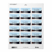 Calm Mountain Lake Forest Landscape ラベル (フルシート)