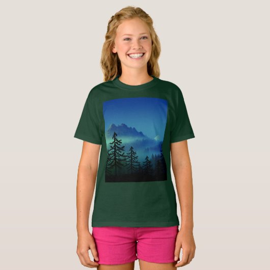 CALM MOUNTAIN MIDNIGHT FOREST Tシャツ (正面フル)