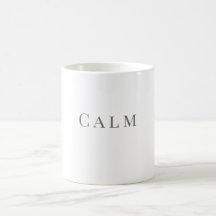Calm Mug – シンプルなタイポグラフィーデザイン