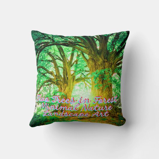 Calm Nature Aesthetic Design クッション (裏面)