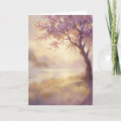 Calm Nature Aesthetic Thinking Of You Sympathy カード (正面)