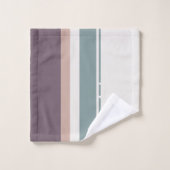 Calm Neutral Stripes – Minimal Spa Towel Set バスタオルセット (ウォッシュタオル)