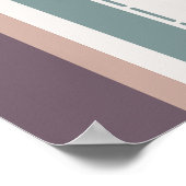 Calm Neutral Stripes – Minimal Wall Composition ポスター (角)