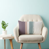 Calm Neutral Stripes – Soft Modern Palette ランバークッション (椅子)