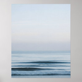 Calm Ocean Horizon Minimal Wall Art ポスター