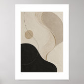 Calm Orbit | Minimal Abstract Plaster Art Print ポスター (正面)