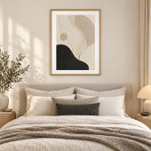 Calm Orbit | Minimal Abstract Plaster Art Print ポスター