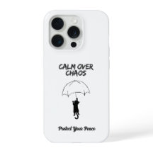 Calm Over Chaos – 編集可能な名言 猫 iPhone カー