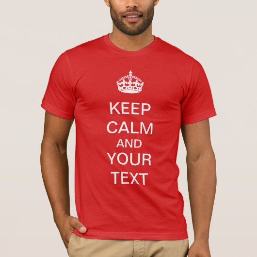 Calm Personal保文字のカスタマイズカスタム可能 Tシャツ (正面)
