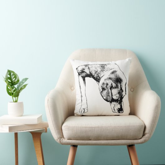 Calm Pillow, Curious Pup クッション (椅子)