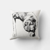 Calm Pillow, Curious Pup クッション (裏面)