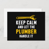 Calm Plumber保 Handle It Plumbing Job Tool Gift ポストカード (正面/裏面)