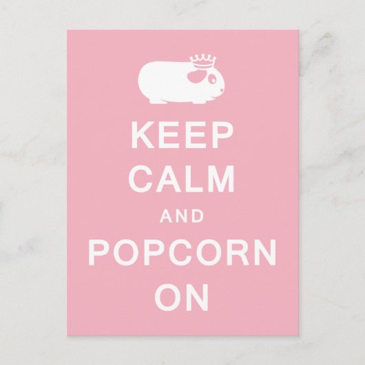 Calm & Popcorn保 Onポストカード ポストカード (正面)