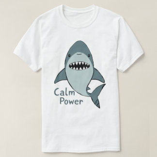 Calm-Power-Cute-Shark Tシャツ