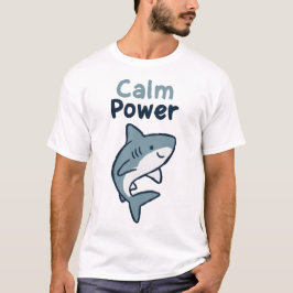 Calm Power Shark Tシャツ