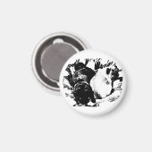 Calm Pugs on the Fridge マグネット (正面/裏面)