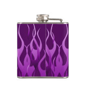 Calm Purple 保 Racing Flames Decorのテキスト フラスク (裏面)