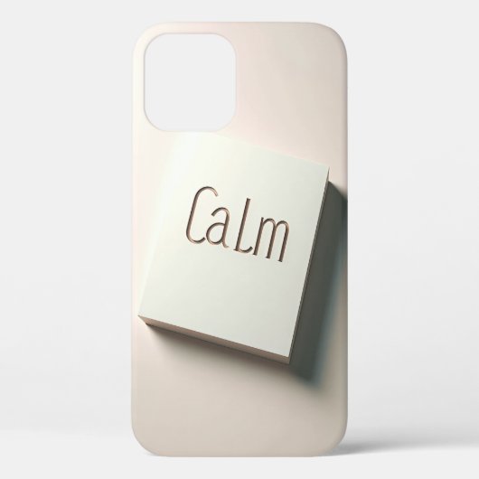 Calm Quote Minimalist Design - Soft Cream & Rose G Case-Mate iPhoneケース (裏面)