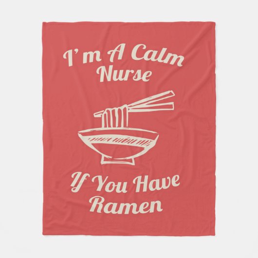 Calm Ramen Nurse 6 Blanket フリースブランケット (正面)