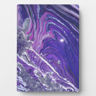 Calm River Acrylic Pour Painting Plaque フォトプラーク