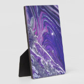 Calm River Acrylic Pour Painting Plaque フォトプラーク (側面)