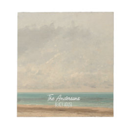 Calm Sea 1866グスタヴコートベットナショナルギャラリー ノートパッド