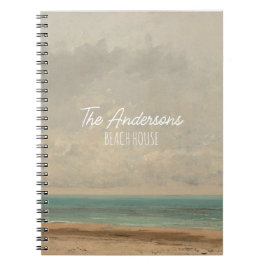 Calm Sea 1866グスタヴコートベットナショナルギャラリー ノートブック