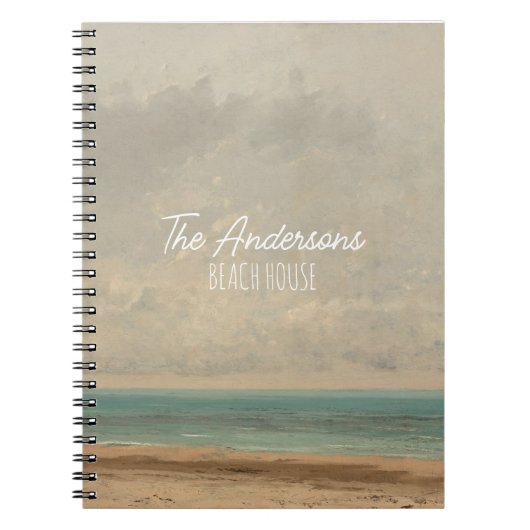 Calm Sea 1866グスタヴコートベットナショナルギャラリー ノートブック (正面)