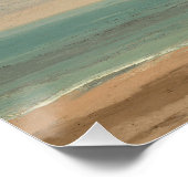 Calm Sea 1866グスタヴコートベットナショナルギャラリー ポスター (コーナー)