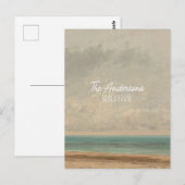 Calm Sea 1866グスタヴコートベットナショナルギャラリー ポストカード (正面/裏面)