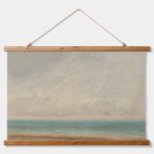 Calm Sea 1866グスタヴコートベットナショナルギャラリー 吊り下げ型タペストリー (正面)