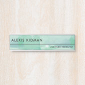 Calm Seaooam水彩画 サインプレート (正面)