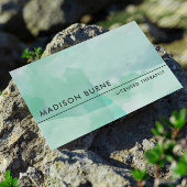 Calm Seaooam水彩画 名刺