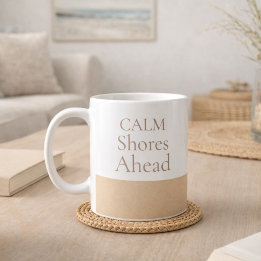 Calm Shores Ahead Classic Mug, 11 oz コーヒーマグカップ