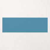 Calm & simple Blue linen textured background  ヨガマット (正面(横))