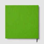 Calm & simple lime green textured background  ゲストブック (裏面)