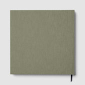 Calm & simple olive green textured background  ゲストブック (裏面)