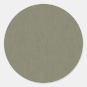 Calm & simple olive green textured background  ラウンドシール (正面)