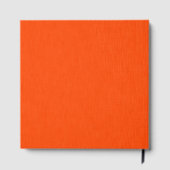 Calm & simple orange textured background  ゲストブック (裏面)